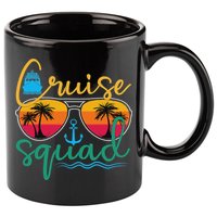 Cruise Squad 2025 Family Vacation Beach Matching Groupe 11oz C Handle Ceramic Mug