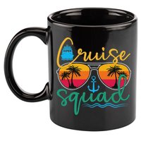 Cruise Squad 2025 Family Vacation Beach Matching Groupe 11oz C Handle Ceramic Mug