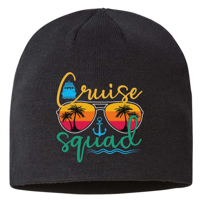 Cruise Squad 2025 Family Vacation Beach Matching Groupe Sustainable Beanie