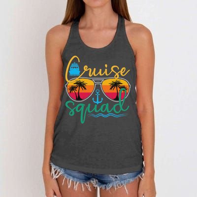 Cruise Squad 2025 Family Vacation Beach Matching Groupe Women's Knotted Racerback Tank