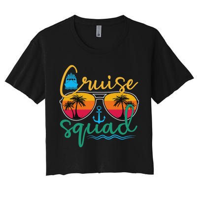 Cruise Squad 2025 Family Vacation Beach Matching Groupe Crop Top