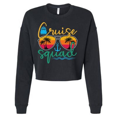 Cruise Squad 2025 Family Vacation Beach Matching Groupe Cropped Pullover Crew