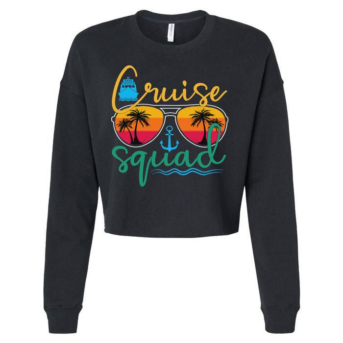 Cruise Squad 2025 Family Vacation Beach Matching Groupe Cropped Pullover Crew