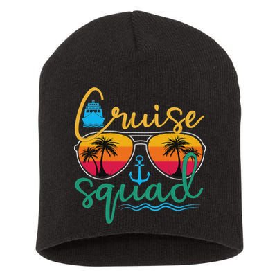 Cruise Squad 2025 Family Vacation Beach Matching Groupe Short Acrylic Beanie