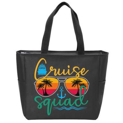 Cruise Squad 2025 Family Vacation Beach Matching Groupe Zip Tote Bag