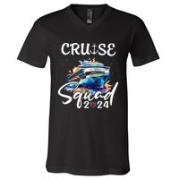 Cruise Squad 2024 Matching Family Cruise Trip V-Neck T-Shirt