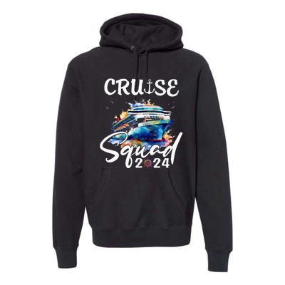 Cruise Squad 2024 Matching Family Cruise Trip Premium Hoodie