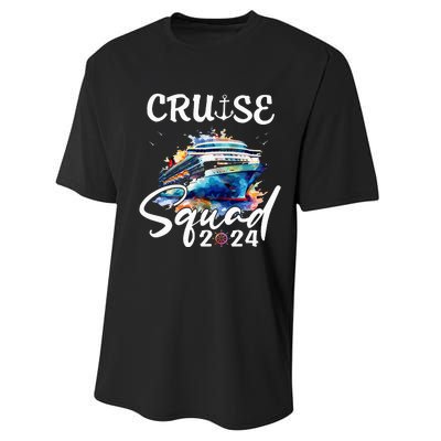 Cruise Squad 2024 Matching Family Cruise Trip Performance Sprint T-Shirt