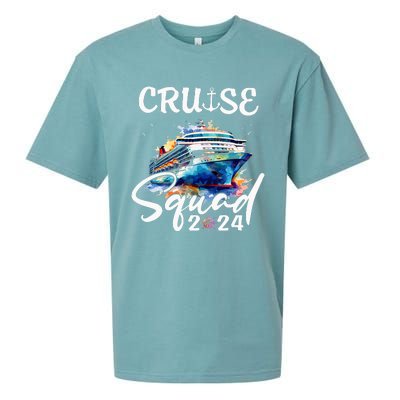 Cruise Squad 2024 Matching Family Cruise Trip Sueded Cloud Jersey T-Shirt