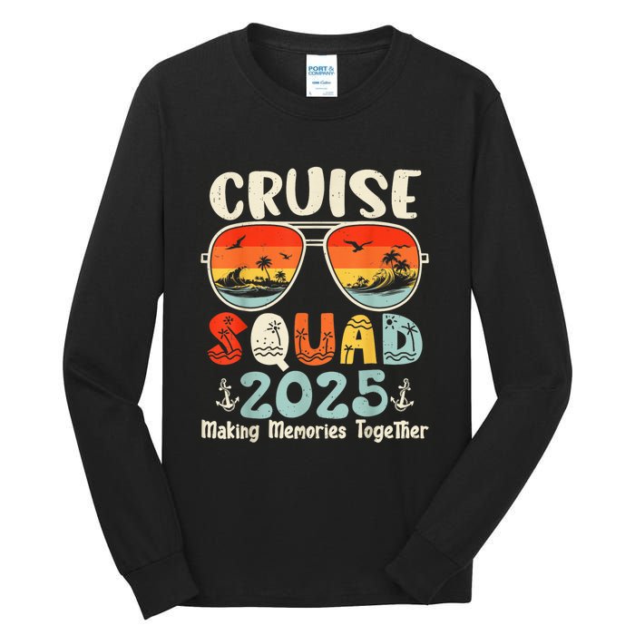 Cruise Squad 2025 Summer Vacation Matching Family Cruise Tall Long Sleeve T-Shirt