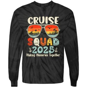 Cruise Squad 2025 Summer Vacation Matching Family Cruise Tie-Dye Long Sleeve Shirt