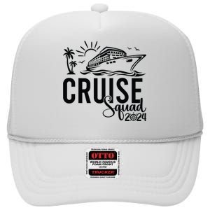 Cruise Squad 2024 Vacation Matching Family High Crown Mesh Back Trucker Hat