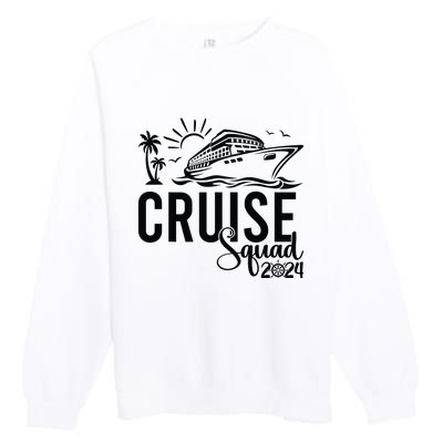 Cruise Squad 2024 Vacation Matching Family Premium Crewneck Sweatshirt