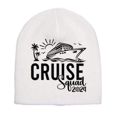 Cruise Squad 2024 Vacation Matching Family Short Acrylic Beanie