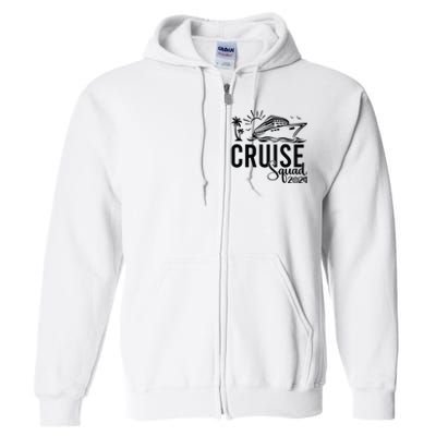 Cruise Squad 2024 Vacation Matching Family Full Zip Hoodie