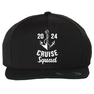 Cruise Squad 2024 With Anchor For Cruising Crew Wool Snapback Cap