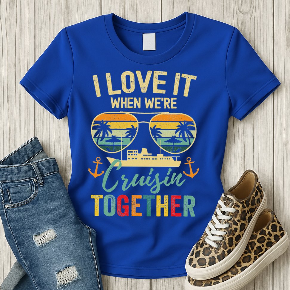 Cruise Squad 2025 Friends Family Couples Matching Womens T-Shirt