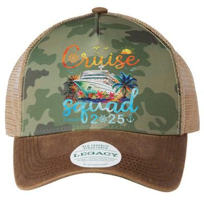 Cruise Squad 2025 Family Group Matching Cruising Vacation Legacy Tie Dye Trucker Hat
