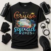 Cruise Squad 2025 Family Group Matching Cruising Vacation Cooling Performance Crew T-Shirt