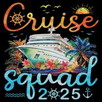 Cruise Squad 2025 Family Group Matching Cruising Vacation Cooling Performance Crew T-Shirt