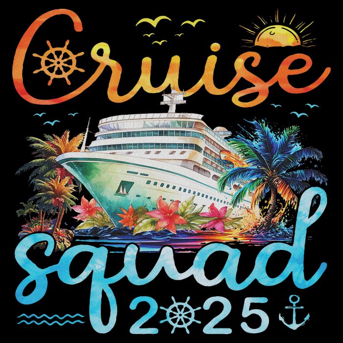 Cruise Squad 2025 Family Group Matching Cruising Vacation Cooling Performance Crew T-Shirt