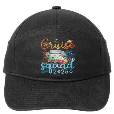Cruise Squad 2025 Family Group Matching Cruising Vacation 7-Panel Snapback Hat