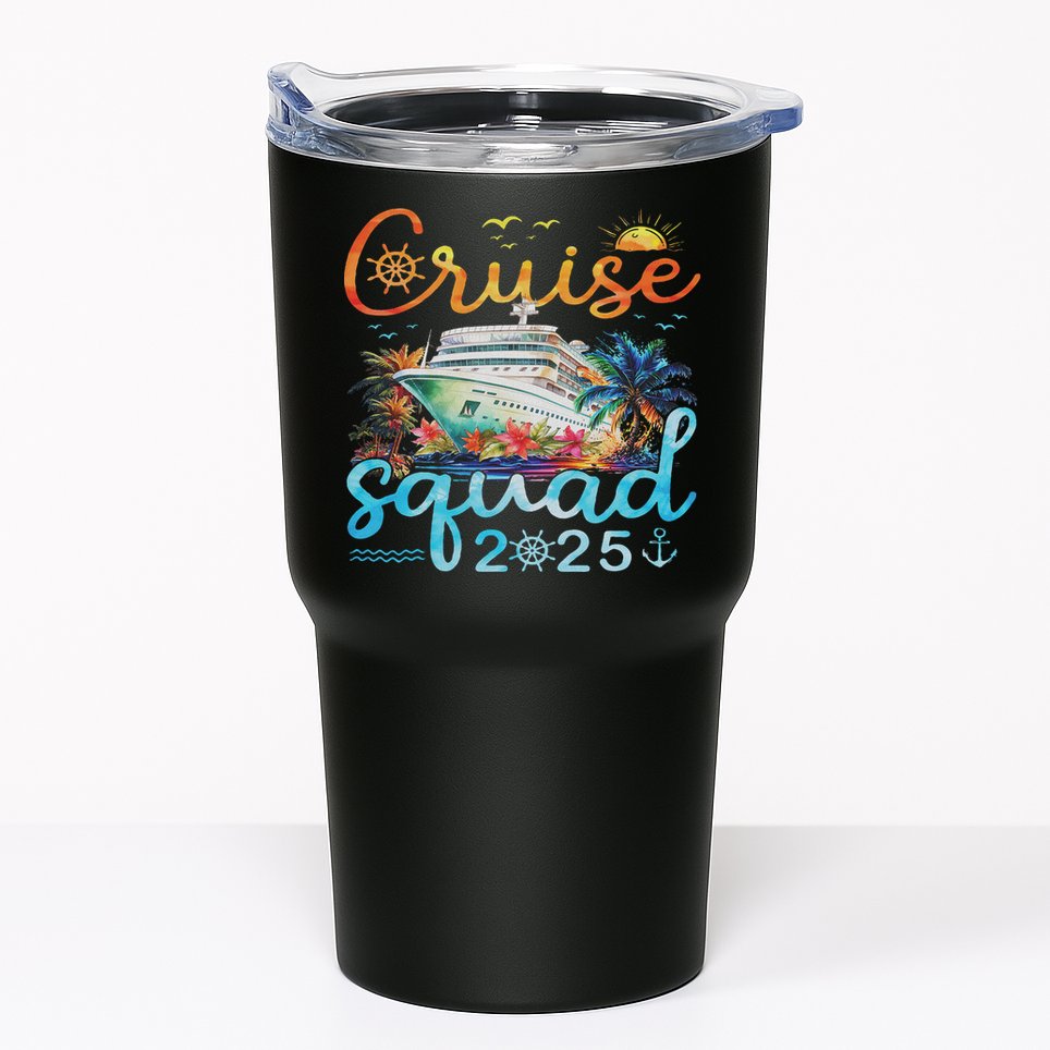 Cruise Squad 2025 Family Group Matching Cruising Vacation Tumbler
