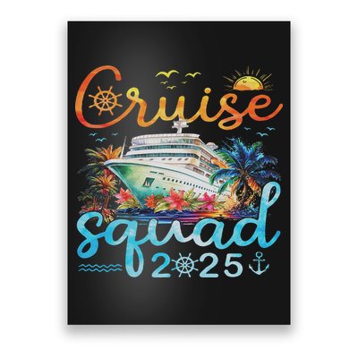 Cruise Squad 2025 Family Group Matching Cruising Vacation Poster