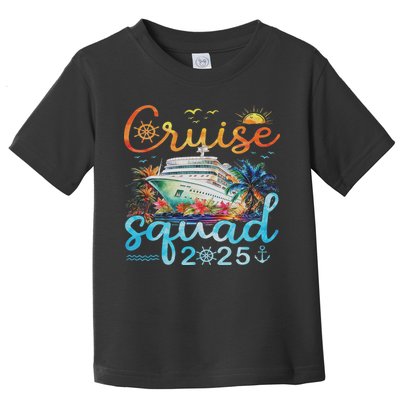 Cruise Squad 2025 Family Group Matching Cruising Vacation Toddler T-Shirt