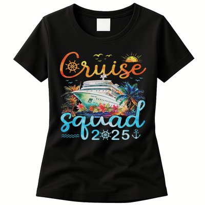 Cruise Squad 2025 Family Group Matching Cruising Vacation Womens T-Shirt