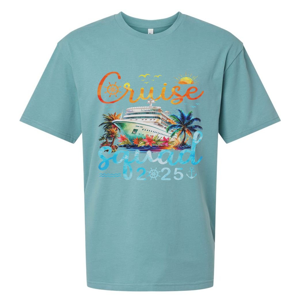 Cruise Squad 2025 Family Group Matching Cruising Vacation Sueded Cloud Jersey T-Shirt