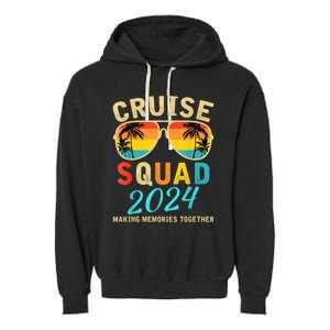 Cruise Squad 2024 Summer Vacation Matching Family Group Garment-Dyed Fleece Hoodie