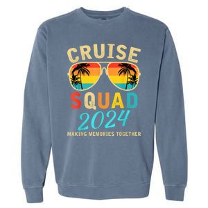 Cruise Squad 2024 Summer Vacation Matching Family Group Garment-Dyed Sweatshirt