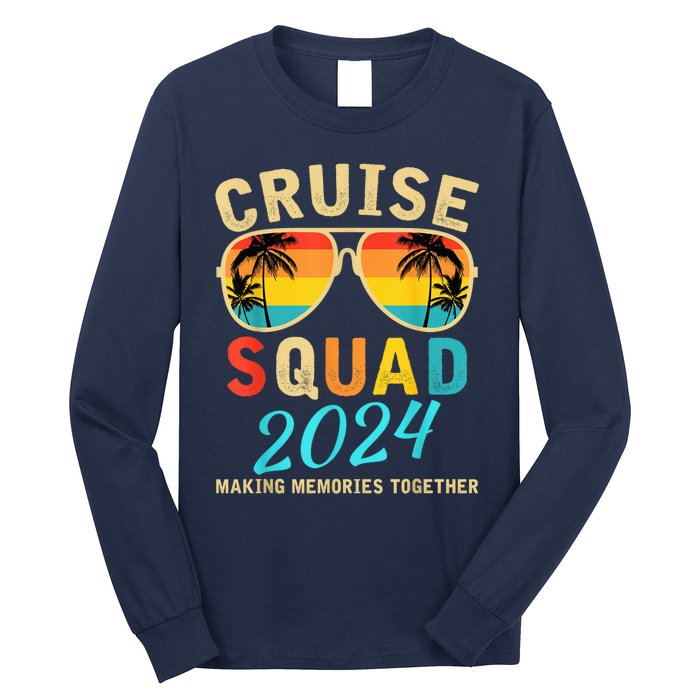 Cruise Squad 2024 Summer Vacation Matching Family Group Long Sleeve Shirt