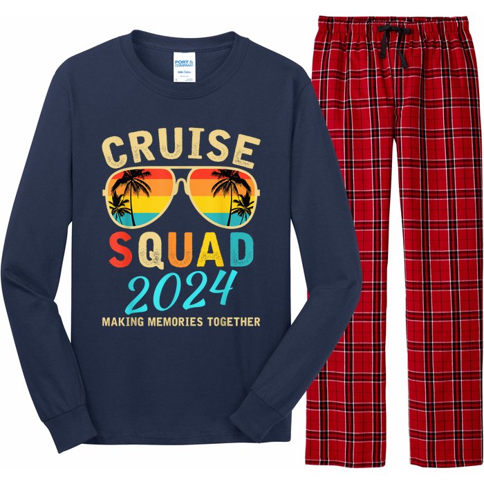 Cruise Squad 2024 Summer Vacation Matching Family Group Long Sleeve Pajama Set