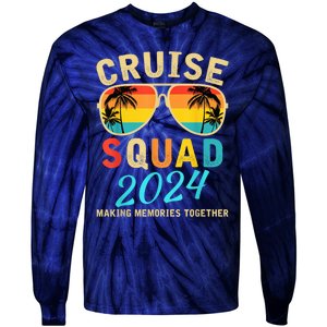 Cruise Squad 2024 Summer Vacation Matching Family Group Tie-Dye Long Sleeve Shirt