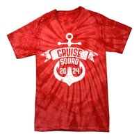 Cruise Squad 2024 With Anchor Cruise Squad 2024 Sailing Gift Tie-Dye T-Shirt