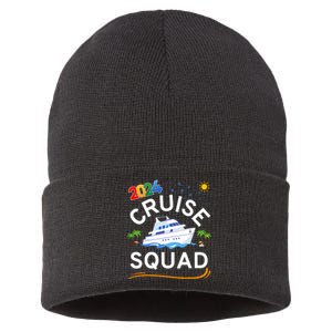 Cruise Squad 2024 Family Vacation Matching Group Sustainable Knit Beanie