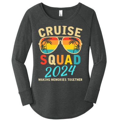 Cruise Squad 2024 Summer Vacation Matching Family Group Women's Perfect Tri Tunic Long Sleeve Shirt