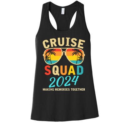 Cruise Squad 2024 Summer Vacation Matching Family Group Women's Racerback Tank