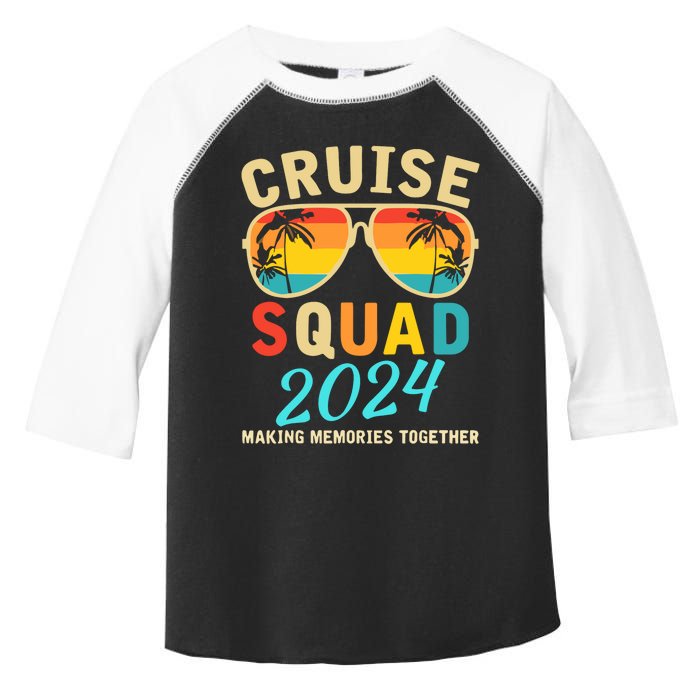 Cruise Squad 2024 Summer Vacation Matching Family Group Toddler Fine Jersey T-Shirt