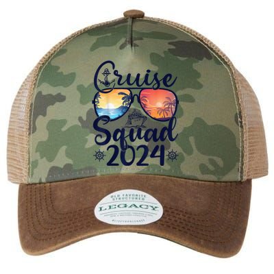 Cruise Squad 2024 Summer Vacation Matching Family Cruise Legacy Tie Dye Trucker Hat