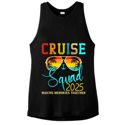 Cruise Squad 2025 Family Vacation Matching Group Summer Ladies PosiCharge Tri-Blend Wicking Tank