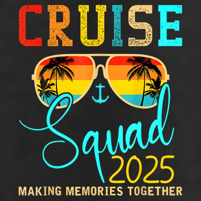 Cruise Squad 2025 Family Vacation Matching Group Summer 7 Panel Mesh Trucker Snapback Hat