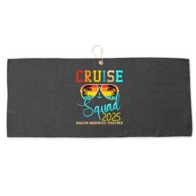 Cruise Squad 2025 Family Vacation Matching Group Summer Large Microfiber Waffle Golf Towel