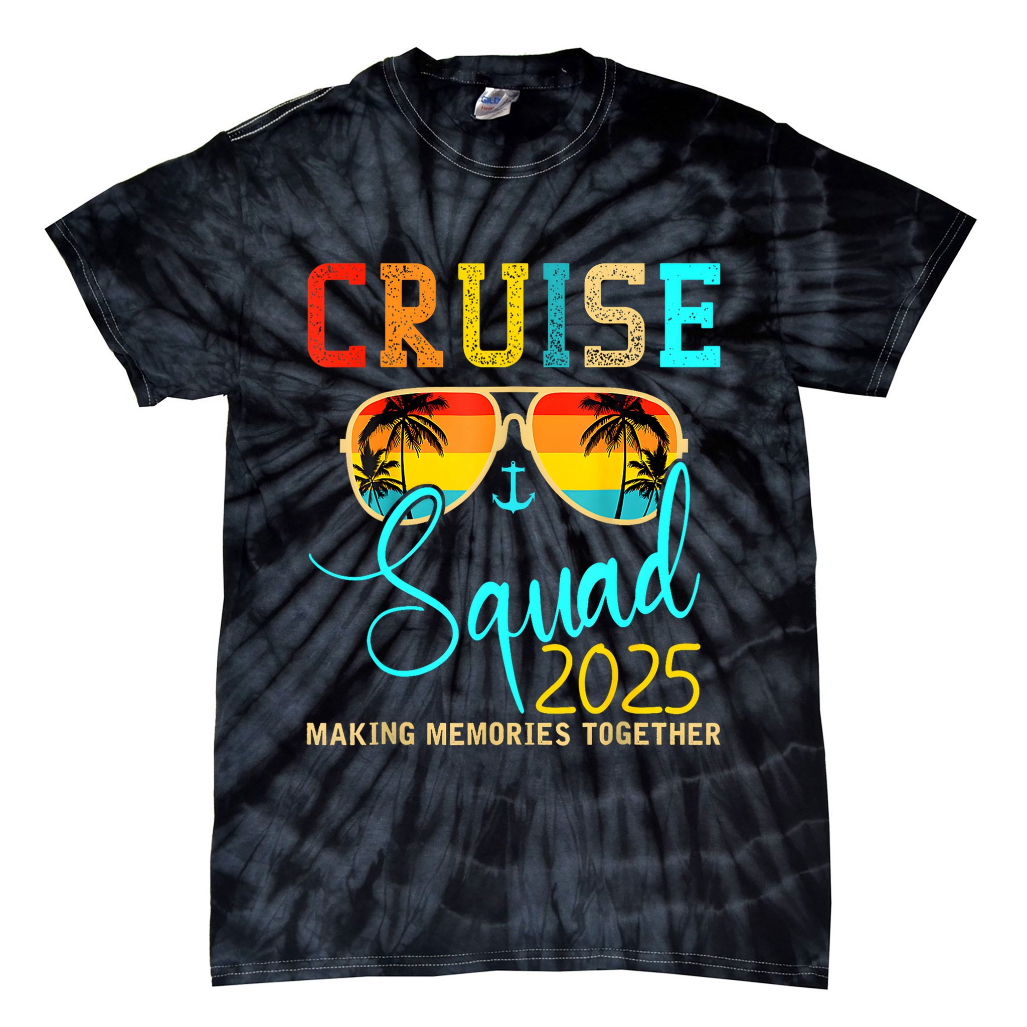 Cruise Squad 2025 Family Vacation Matching Group Summer Tie-Dye T-Shirt