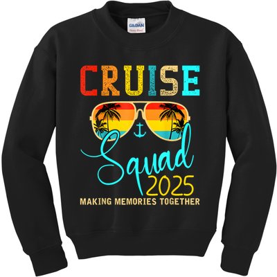 Cruise Squad 2025 Family Vacation Matching Group Summer Kids Sweatshirt