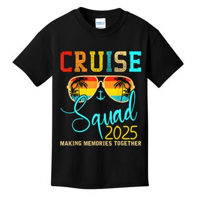 Cruise Squad 2025 Family Vacation Matching Group Summer Kids T-Shirt