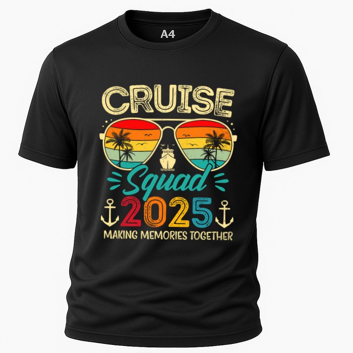 Cruise Squad 2025 Family Group Matching Summer Vacation Cooling Performance Crew T-Shirt