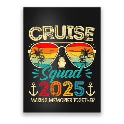 Cruise Squad 2025 Family Group Matching Summer Vacation Poster